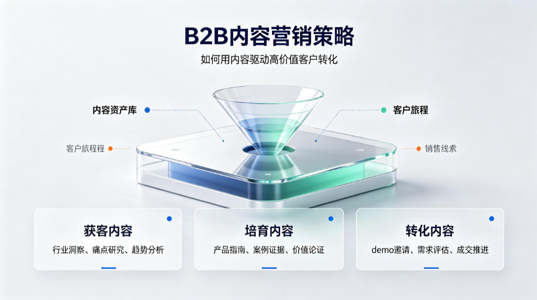 B2B内容营销策略：如何用内容驱动高价值客户转化
