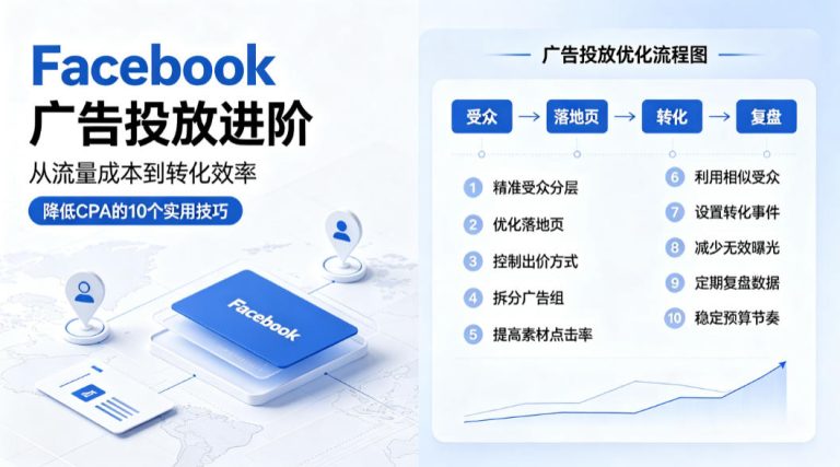 Facebook广告投放进阶：降低CPA的10个实用技巧