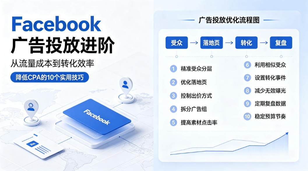 Facebook广告投放进阶：降低CPA的10个实用技巧