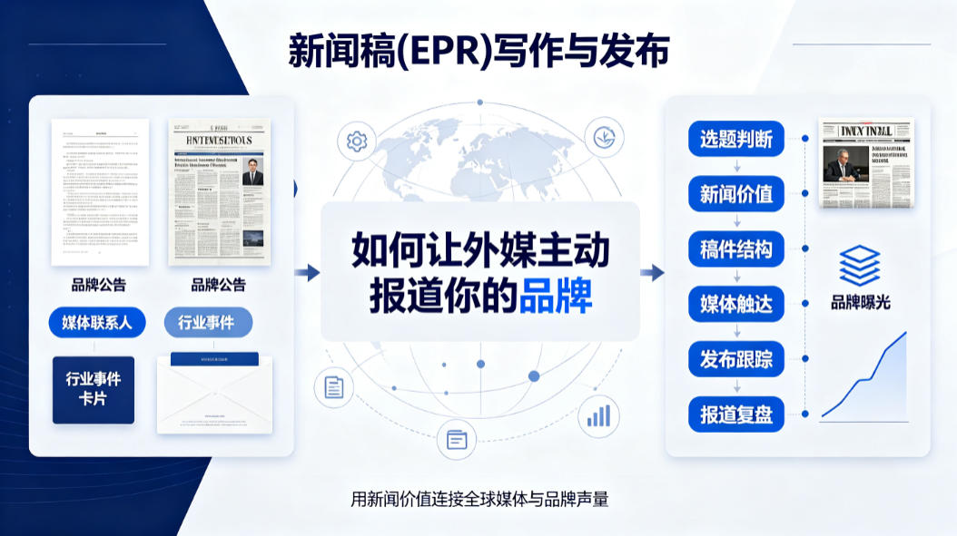 新闻稿(EPR)写作与发布：如何让外媒主动报道你的品牌